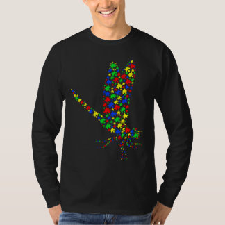 Autistisk Dragonfly Puzzle Animals stöder Autism A T Shirt