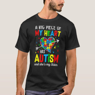 Autistisk flicka Biet mitt hjärta har autism. Hon  T Shirt