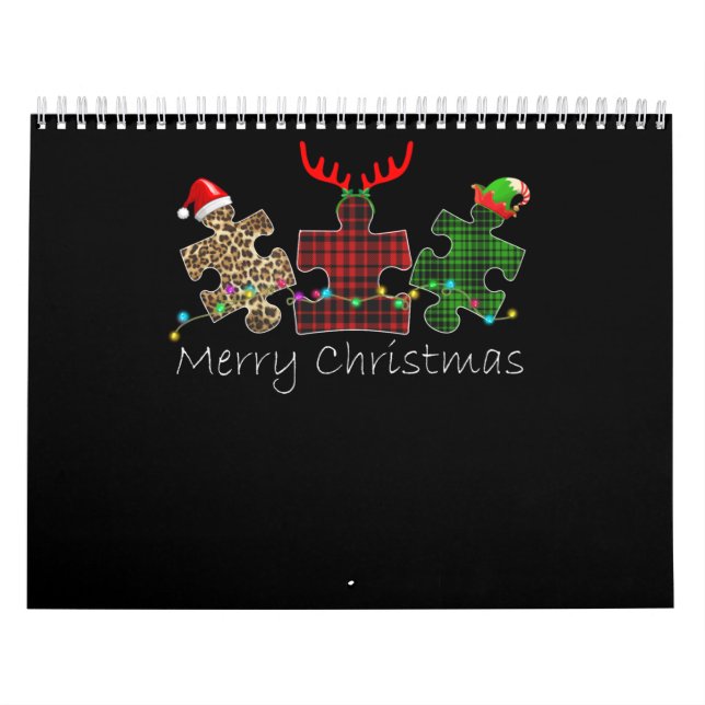 Autistisk| God jul Autism Puzzle Biet Kalender (Omslag)