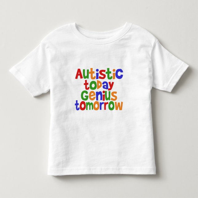 Autistisk idag tee shirt (Framsida)