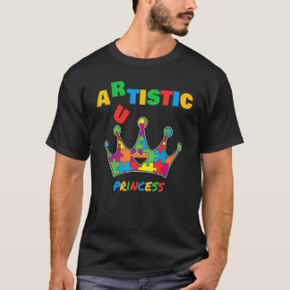 Autistisk Konstnärlig Autism Medvetenhet Autistisk T Shirt