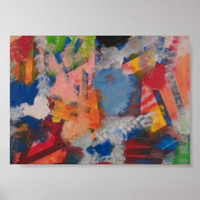 Autistisk konstnärsabstrakt design poster (Framsidan)
