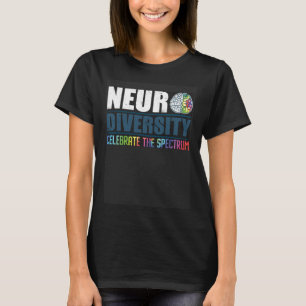 Autistisk medvetenhet Autism mångfald Neurodiversi T Shirt