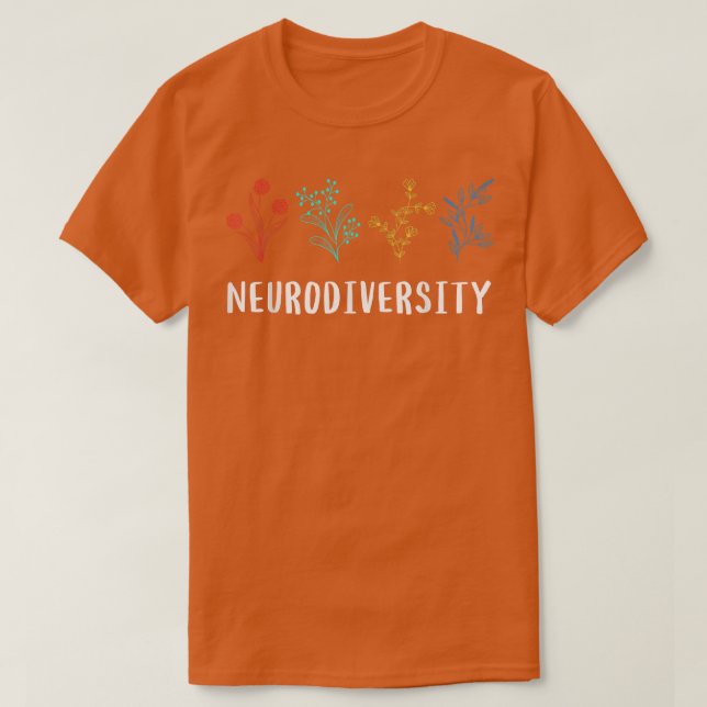 Autistisk medvetenhet Månad för neurodiversity ADH T Shirt (Design framsida)