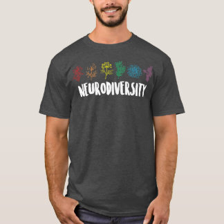Autistisk medvetenhet Månad för neurodiversity ADH T Shirt