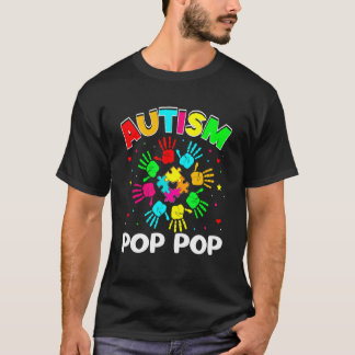 Autistisk Pop Pop Pussel Stöd Familj Autism Medvet T Shirt