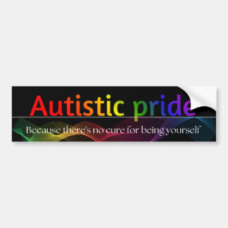 Autistisk stolthet dekal 7,5x28 cm