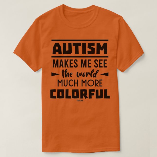 autistiska dagstidningar för autism och smarta t shirt (Design framsida)