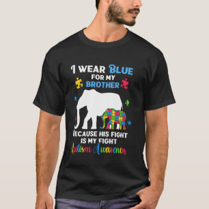 Autistiska Elefanttröjor, Jag Har Blått För Min Br T Shirt