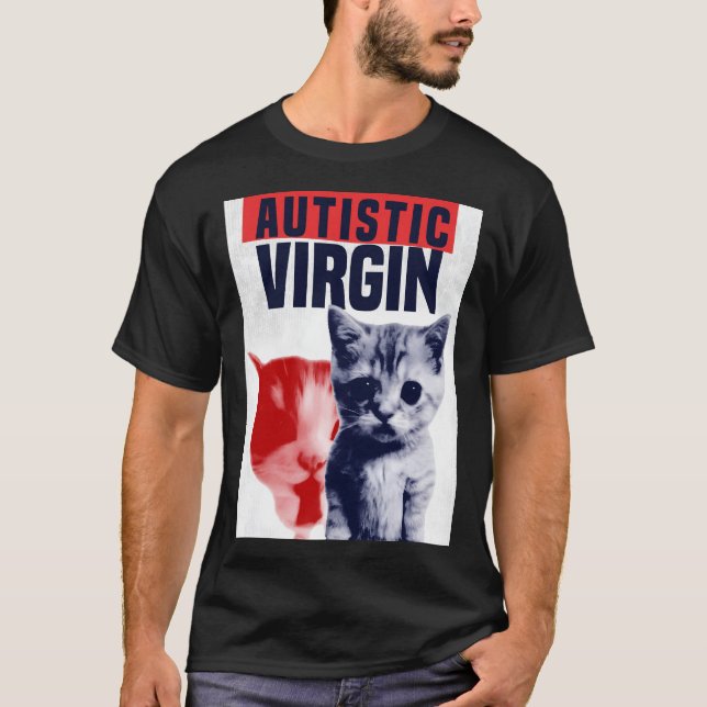 Autistiska kattmemmer t shirt (Framsida)