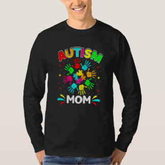 Autistiska Mamma Puzzle-supporterfamiljens antisem T Shirt