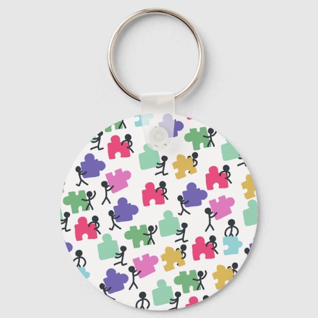 autistiska personer nyckelring (Framsida)