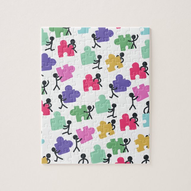 autistiska personer pussel (Vertikal)