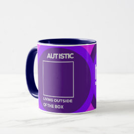 Autistiskt boende utanför Box Coffee Mugg