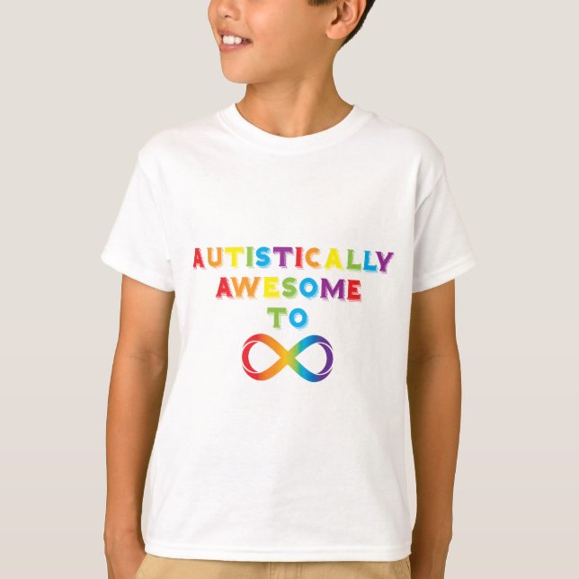 Autistiskt Fantastisk till oändlighet T-shirt (Framsida)