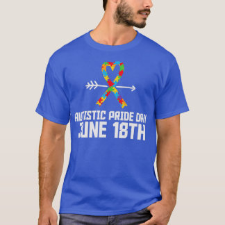 Autistiskt Pride Dagen den 18 juni, den 18:e finne T Shirt