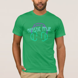 Autistiskt Pride hörlursskena T Shirt