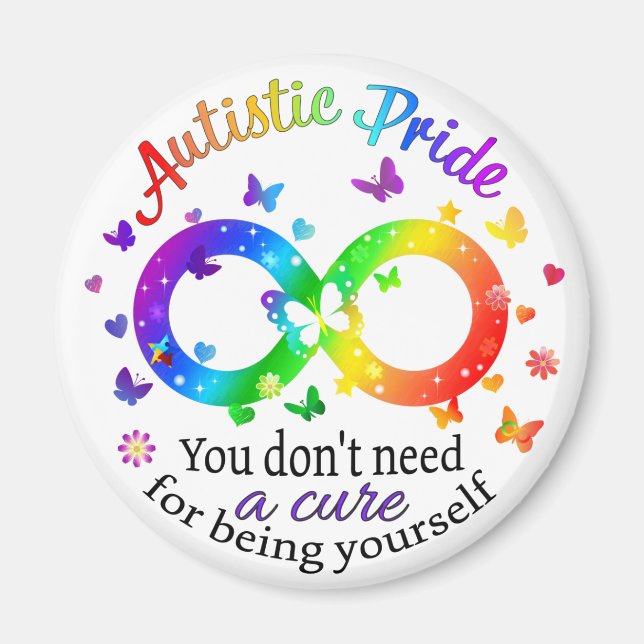 Autistiskt Pride Magnet (Framsidan)