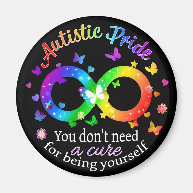 Autistiskt Pride Magnet (Framsidan)