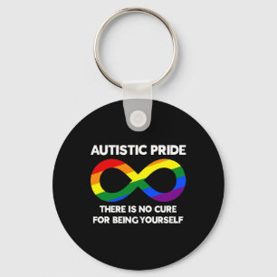 Autistiskt Pride - Medvetenhet om autism - Rainbow Nyckelring