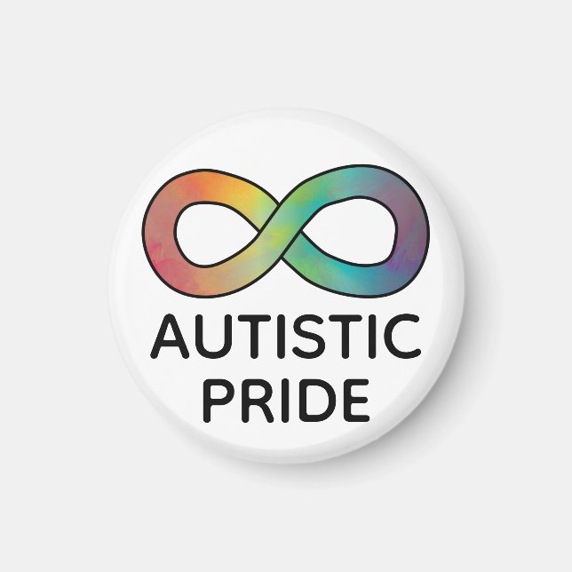 Autistiskt Pride Neurodiversity Acceptance Magnet (Framsidan)