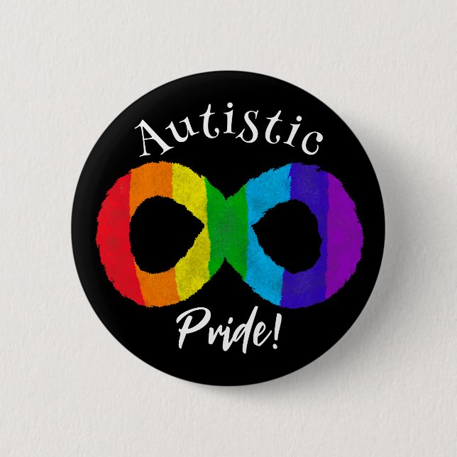Autistiskt Pride Neurodiversity Autism Rainbow But Knapp (Framsida)