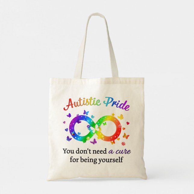 Autistiskt Pride Tygkasse (Baksida)
