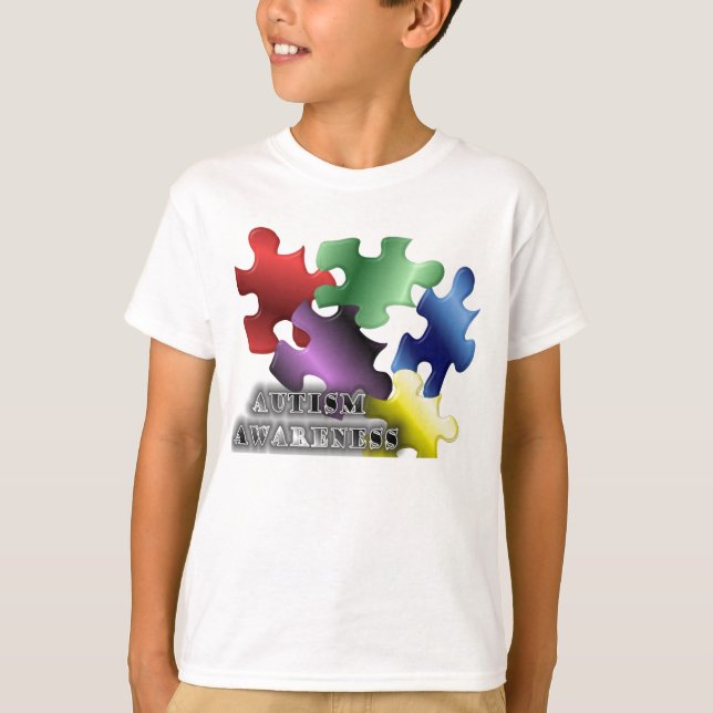 Autisum medvetenhet t-shirt (Framsida)