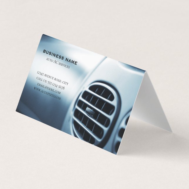 auto ac-tjänst visitkort (Baksida)
