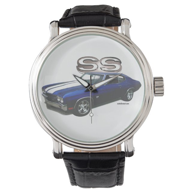 Auto Ansikte Watch 1970 Chevelle SS Armbandsur (Framsida)