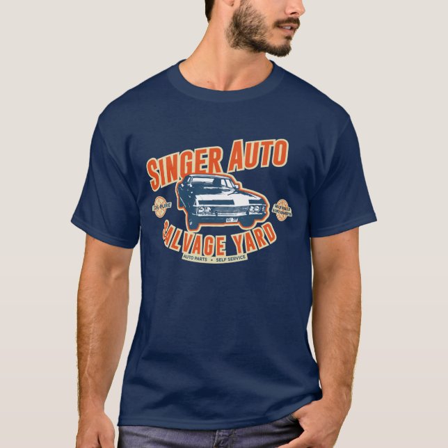 Auto bärgninggård för sångare t-shirt (Framsida)