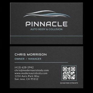 Auto Body QR-kod Professionell Visitkort