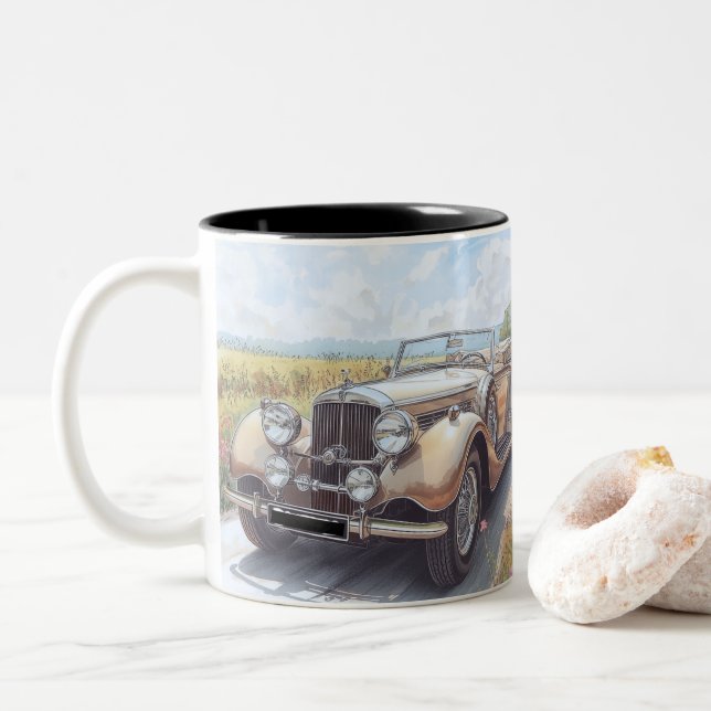 AUTO CAR DESIGN Två-Tonad MUGG (Med munk)