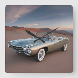 AUTO CAR FYRKANTIG KLOCKA