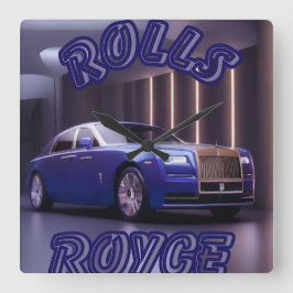 AUTO CAR FYRKANTIG KLOCKA