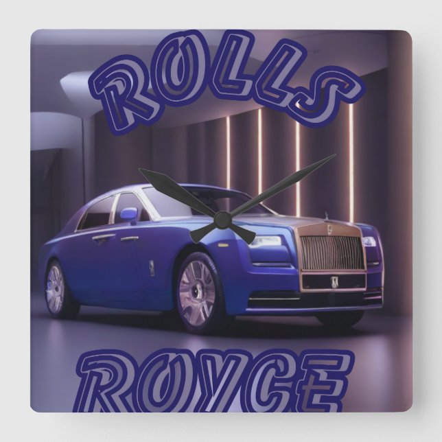 AUTO CAR FYRKANTIG KLOCKA (Framsida)