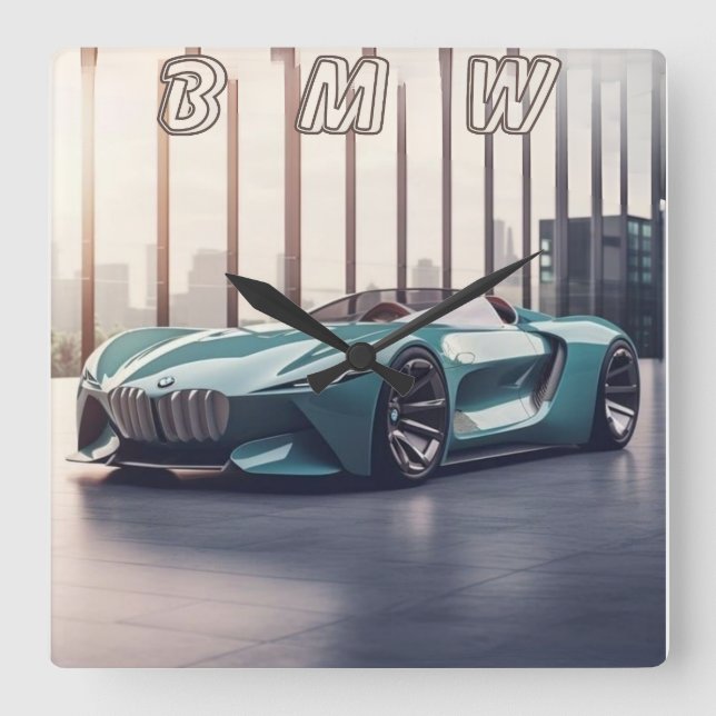 AUTO CAR FYRKANTIG KLOCKA (Framsida)