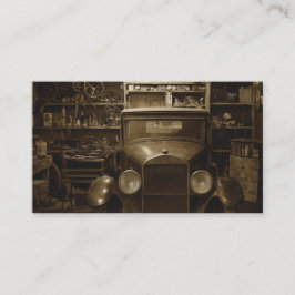 Auto Car Mechanic Technician Repair Shop Classic Visitkort