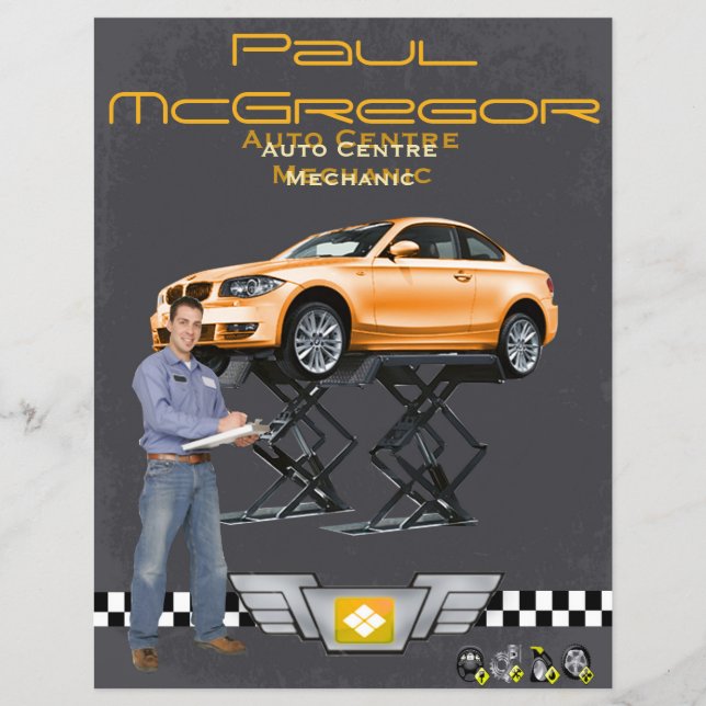 Auto Centre / Mechanic Flyer (Framsidan)