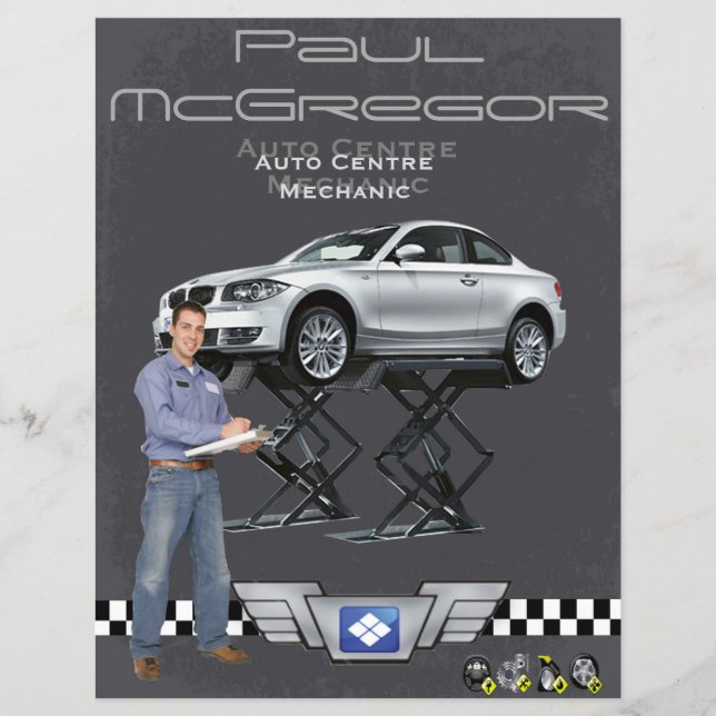 Auto Centre / Mechanic Flyer (Framsidan)