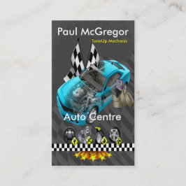 Auto Centre / TuneUp Mechanic Business Card Visitkort