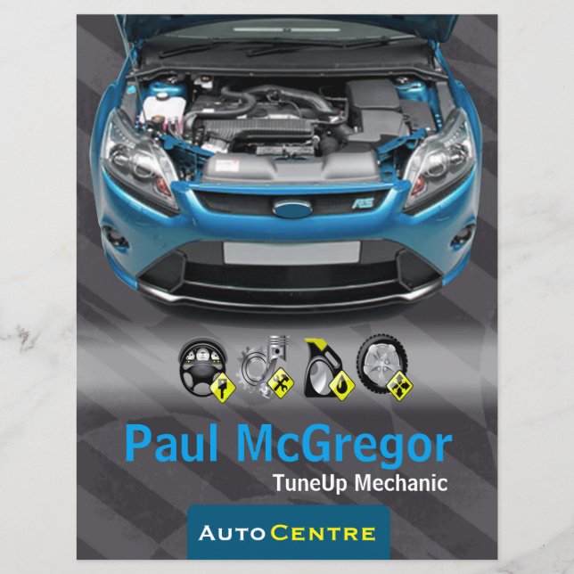 Auto Centre  - TuneUp Mechanic Flyer (Framsidan)