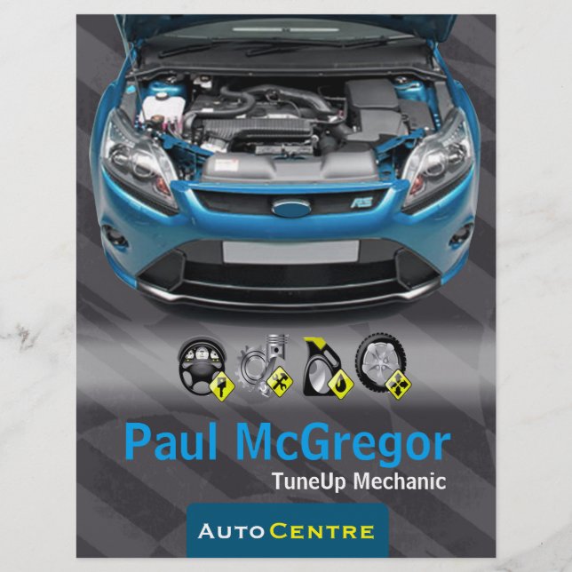 Auto Centre  - TuneUp Mechanic Flyer (Framsidan)