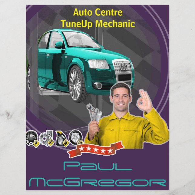 Auto Centre  - TuneUp Mechanic Flyer (Framsidan)