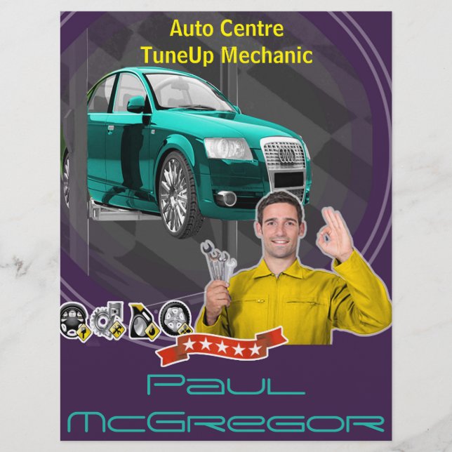Auto Centre  - TuneUp Mechanic Flyer (Framsidan)