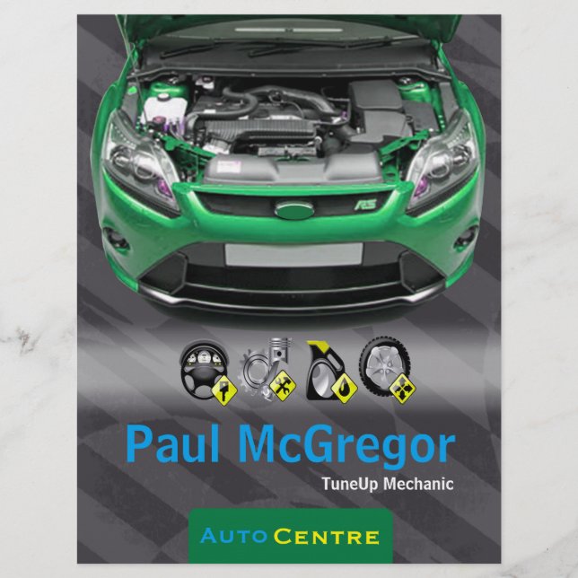 Auto Centre  - TuneUp Mechanic Flyer (Framsidan)