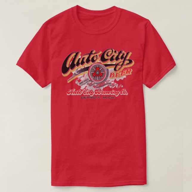 Auto City Beer T Shirt (Design framsida)