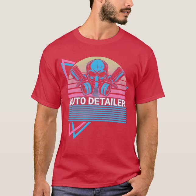 Auto Detailer Car Detailer Auto Detailing Retro gi T Shirt (Framsida)