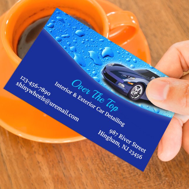 Auto Detailing Business Card Template Visitkort (Skapare uppladdad)