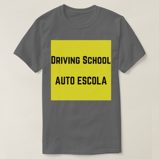 Auto Escola för körskola T Shirt (Design framsida)